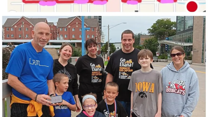 Iowa's "Human Etch A Sketch" logs 5,000th GPS run with kid captain Eliana