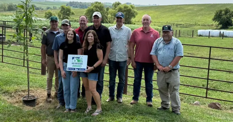 Carlson family farm in Page County receives Wergin Good Farm Neighbor Award