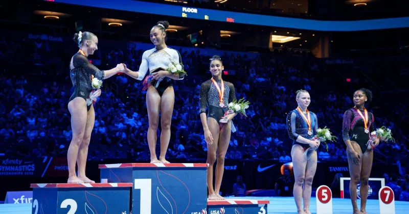 For US gymnastics, road to LA Olympics starts now