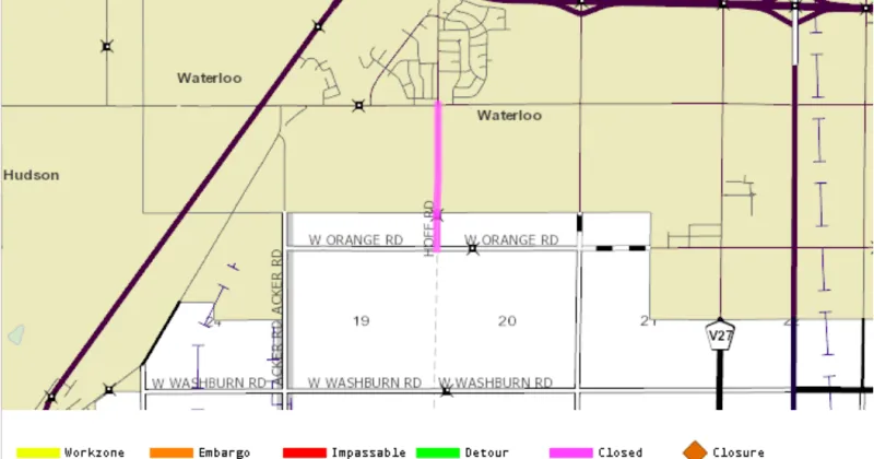 Numerous Black Hawk County roads closed today due to flooding