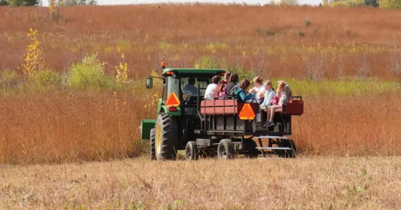 Pumpkins and prairies celebrated at Hansen Nature Center near Leland