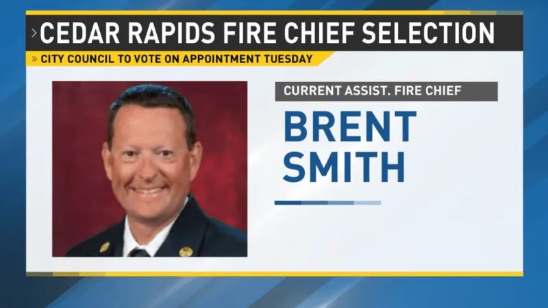 Cedar Rapids city manager names pick for new fire chief, council to vote next week