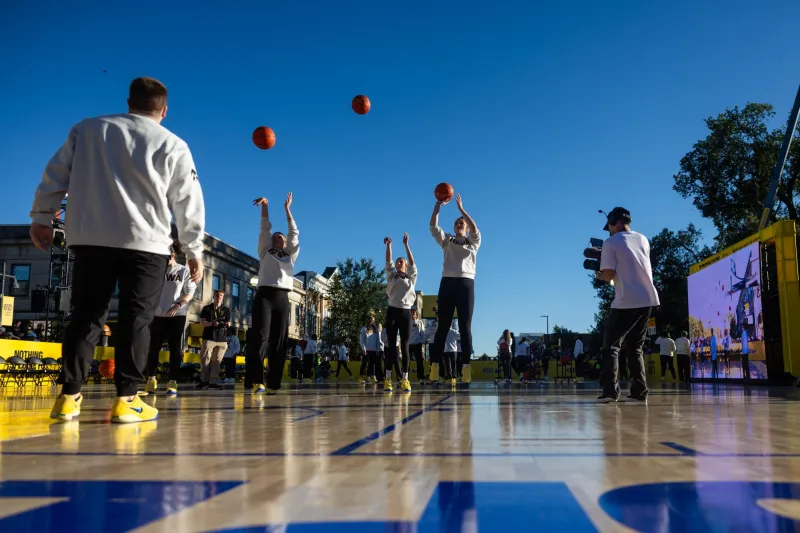 Photos: Caitlin 1 launch with Iowa women's basketball