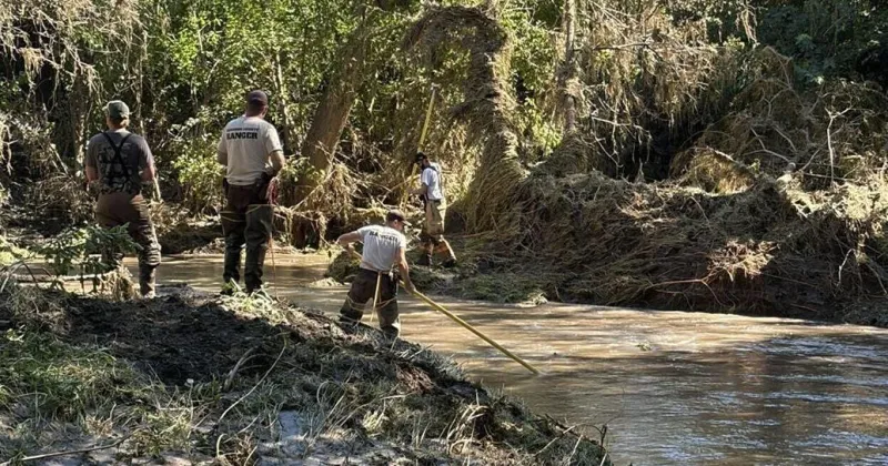 Crews search for missing Harrison County man sought after car is pulled from creek