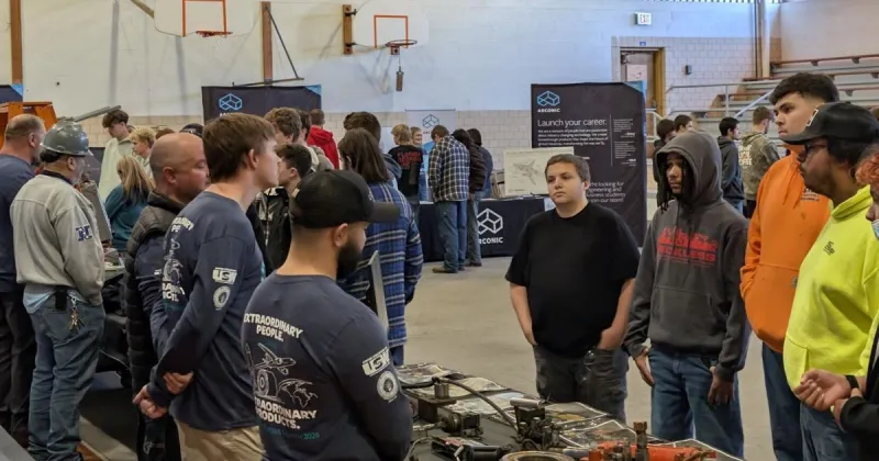 Manufacturing Day at Arconic introduces high school students to the industry