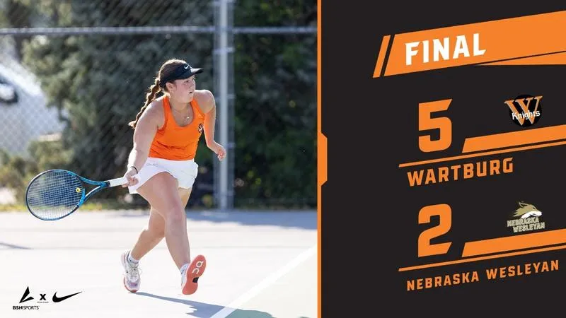 Knights Win Fourth Conference Match; Defeat Nebraska Wesleyan 5-2