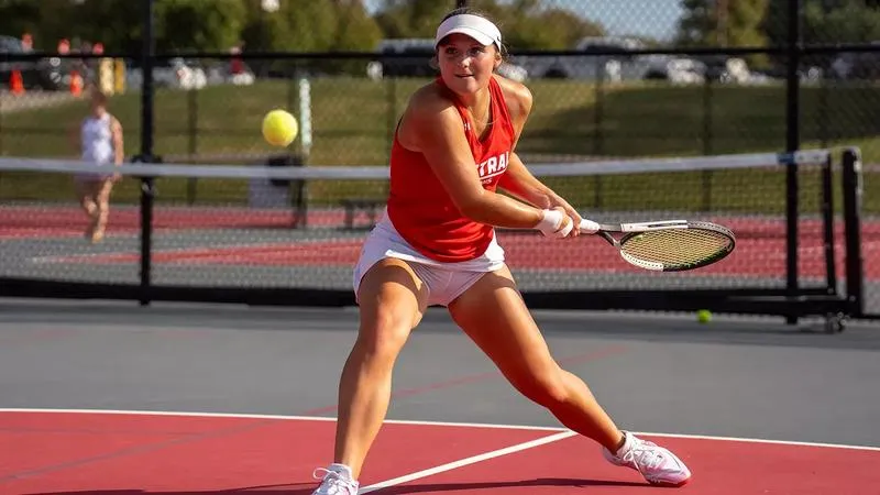 Central clinches share of second place in women's tennis