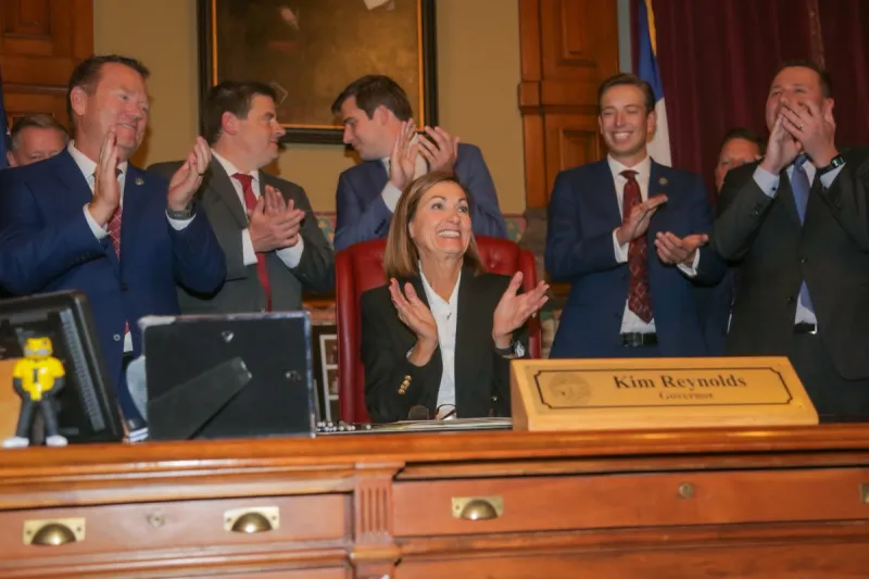 Gov. Kim Reynolds signs law allowing $1.4 billion in tax incentives - roughly $777,000 per job - for steel mill project