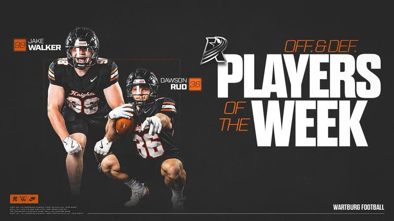 Rud, Walker Garner A-R-C Football Player of the Week Honors