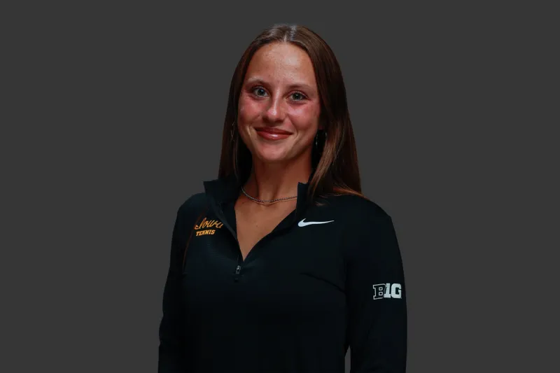 First-year tennis athlete Macey Howes returns to Iowa City