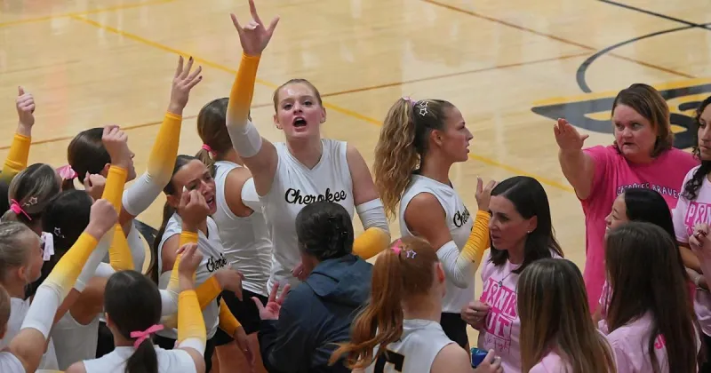 High school volleyball: 3A No. 9 Cherokee takes out 4A No. 4 Sioux Center in four