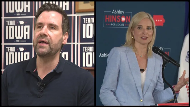 Ashley Hinson and Josh Turek facing off in first U.S. Senate debate