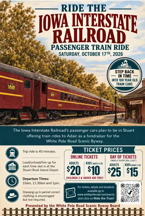 Ride the Rails Along the White Pole Road