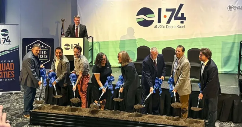 Moline breaks ground on new diverging diamond intersection