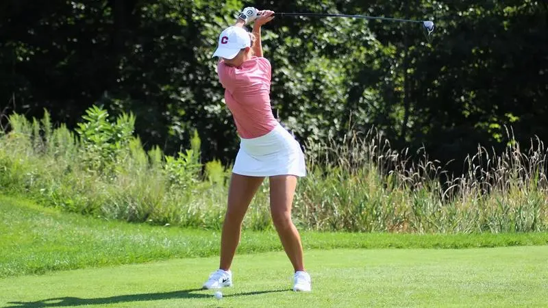 Pfantz leads at league's women's golf championships