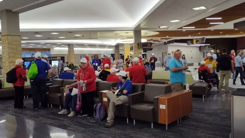 Eastern Iowa Honor Flight veterans arrive in Washington, D.C.