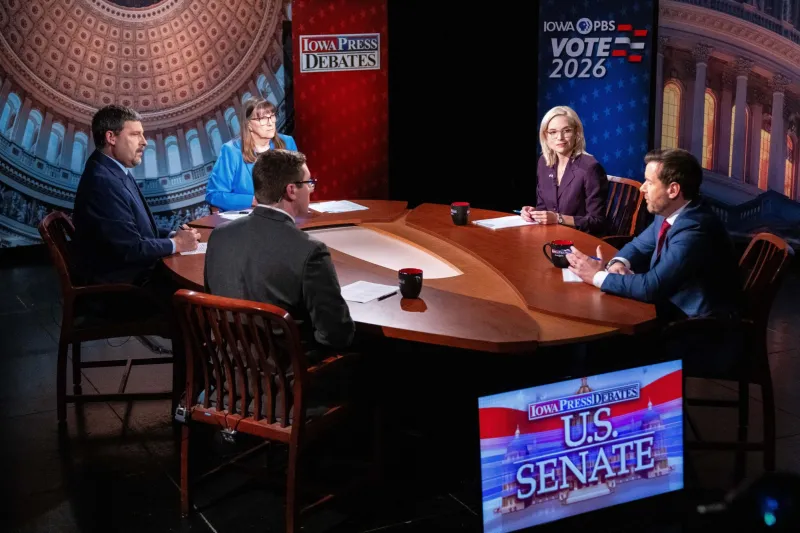 Hinson, Turek debate farms, Iowa data centers in last debate