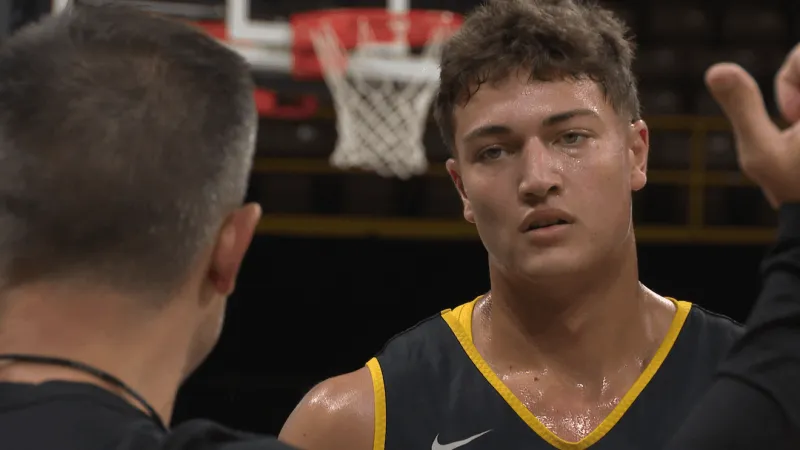 Storm Lake native Jaidyn Coon followed Ben McCollum to Iowa, and is impressing everyone
