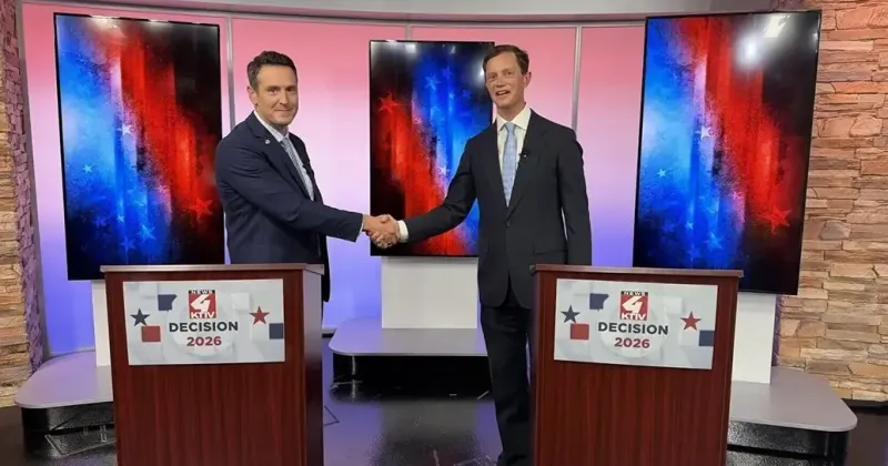 Zach Lahn, Rob Sand debate in Sioux City takes a break from campaign attacks
