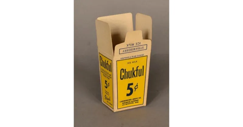 Memories of Muscatine: A Lagomarcino-Gruppe Co. "ice milk" container