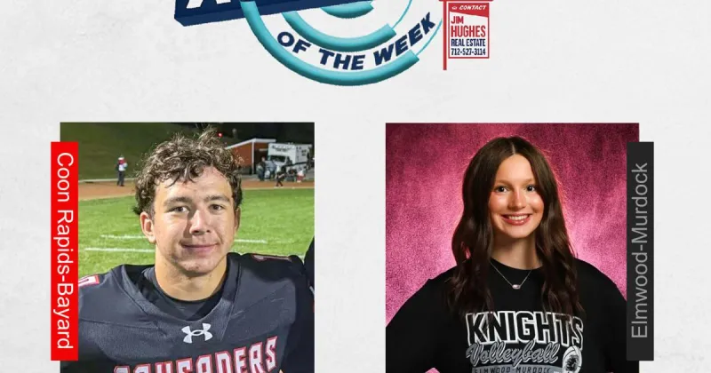 2026-27 JHRE KMAland Athlete of the Week (Week 8): Hannah Bornemeier & Tucker Lewis