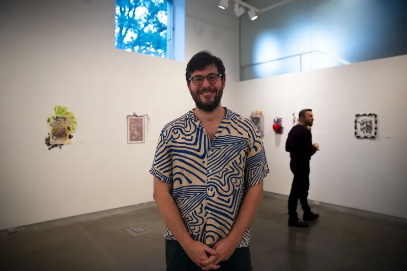 UI student showcases printmaking work in art exhibit