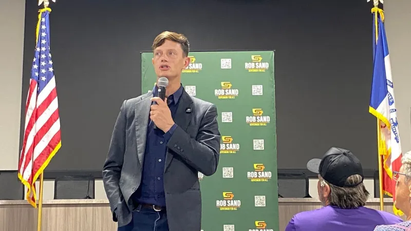 Rob Sand has withdrawn from Wednesday's debate against Republican Zach Lahn