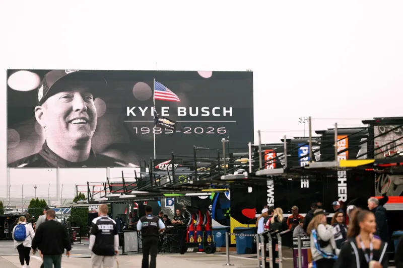 NASCAR mourns Kyle Busch at a solemn Coca-Cola 600