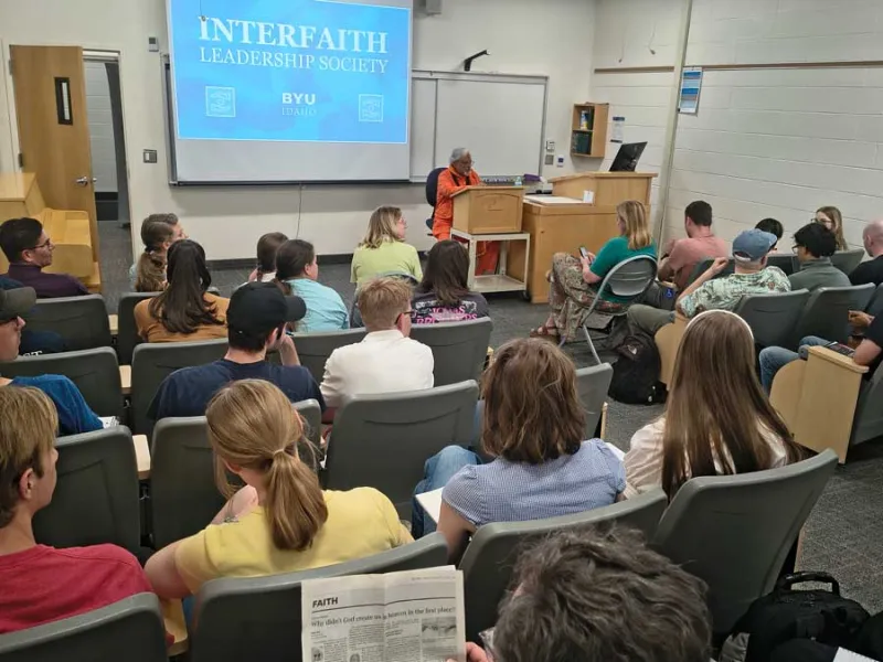Building relationships: Hindu statesman explains ancient faith at BYU-Idaho