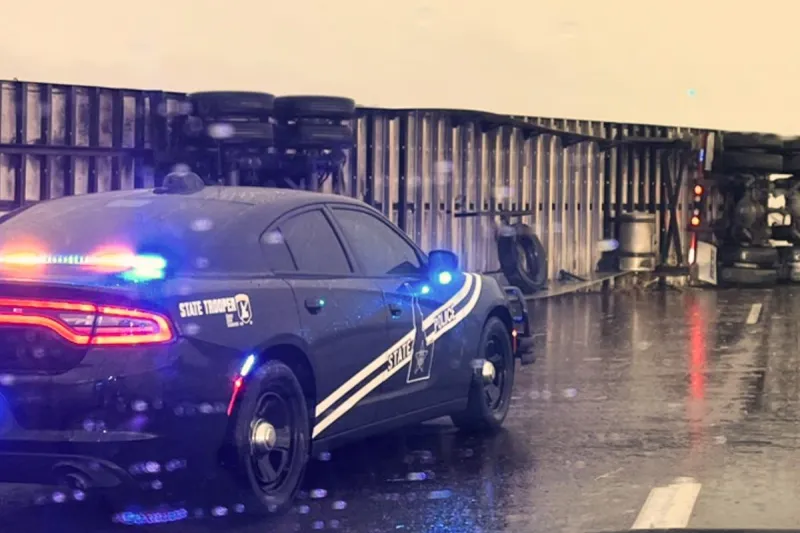 Semi Truck on Fire Accident Reported on Southern Idaho Highway