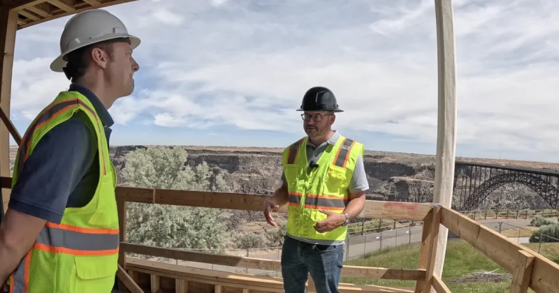Home2 Suites at Canyon Park: New hotel under construction on the rim of the Snake River Canyon in Twin Falls