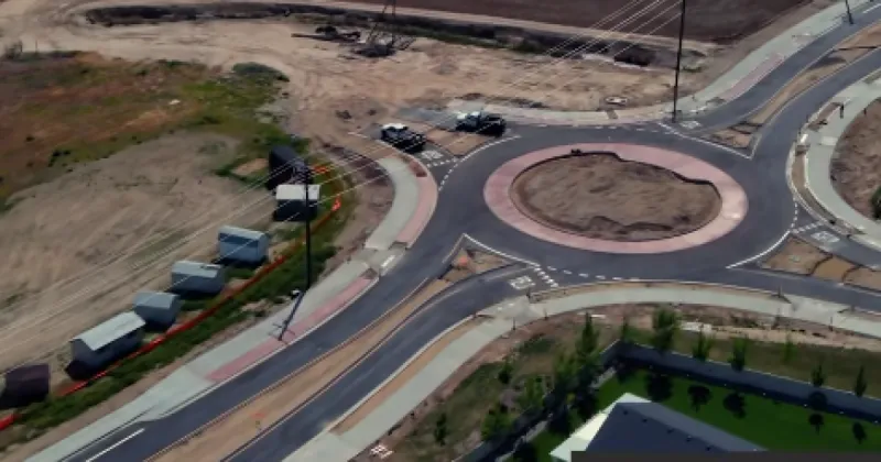 The Linden Street and Ward Road roundabout in Caldwell is now open to traffic
