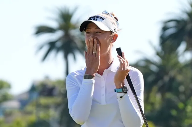 Nelly Korda wins U.S. Women's Open title with perilous final putt, claiming her 2nd straight major