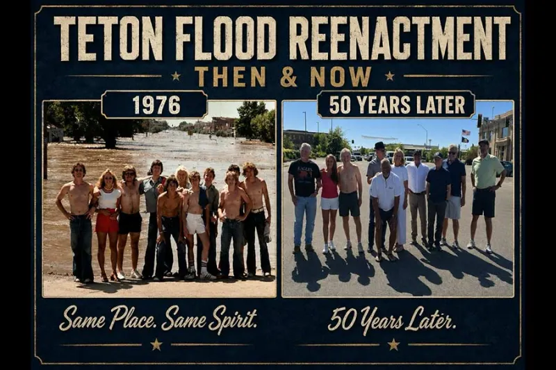 50 years after the flood, the faces behind an iconic photo return to Rexburg
