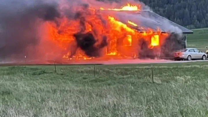 After years of hardship and sacrifice, Idaho family's dream home and dogs destroyed by fire