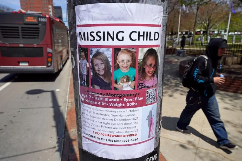 New Hampshire court overturns father's murder conviction in death of 5-year-old Harmony Montgomery