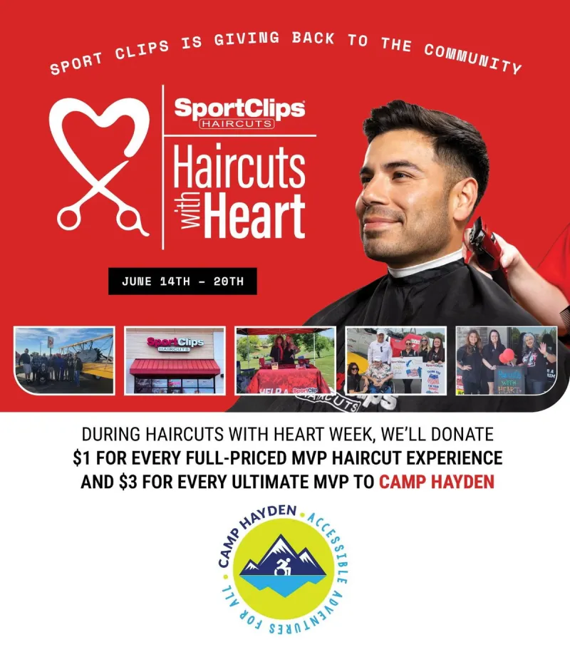 "Haircuts with Hearts" at Sports Clips to support local children