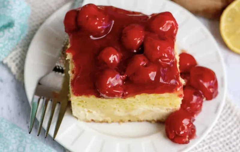 The best lemon cherry cheesecake