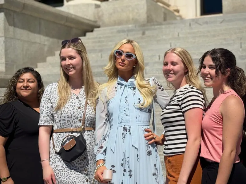 Paris Hilton comes back to Utah to support families suing teen treatment center