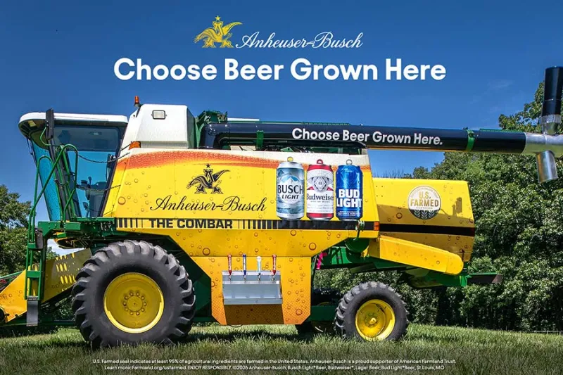 Anheuser-Busch's giant combine-turned-bar is rolling into Idaho Falls
