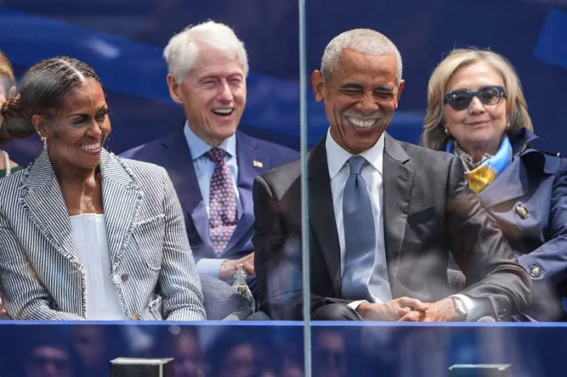 Obama Center opens in Chicago with a call to defend democracy and a celebrity crowd