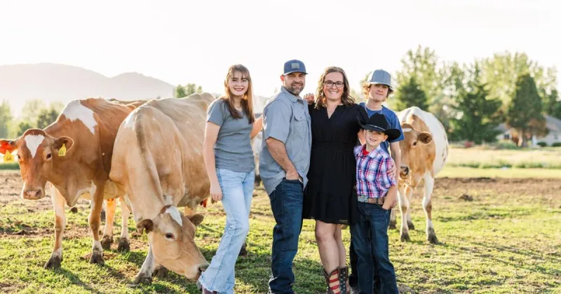 Loleta Farms raises Guernsey cows in North Idaho