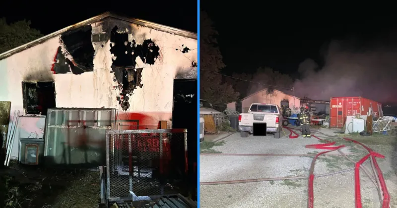 Detached shop destroyed after overnight fire in Twin Falls, cause remains under investigation