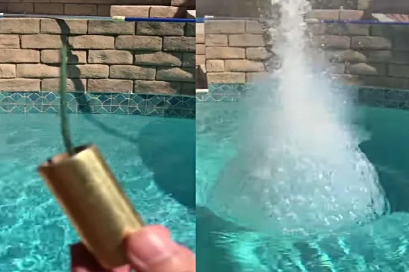 WATCH: One Of Idaho's Most Banned Fireworks Blows Up In Pool