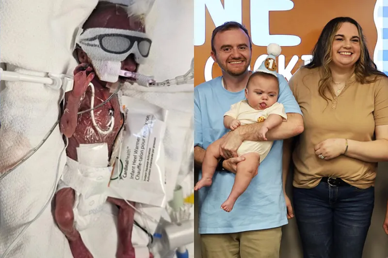 'Miracle baby' who is EIRMC's youngest preemie to ever survive, celebrates 1st birthday