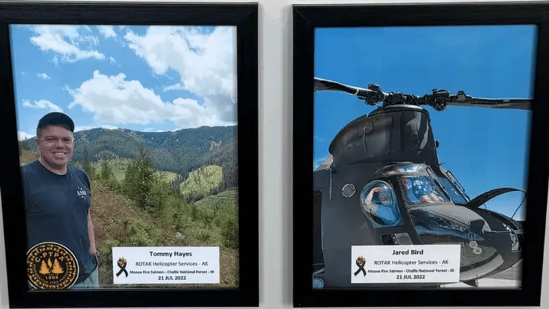 Forest employees raise funds for memorial honoring two Moose Fire helicopter pilots