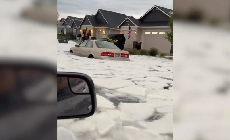 This 'Insane' Idaho Hail Storm Goes Viral Online With Over 5 Million Views