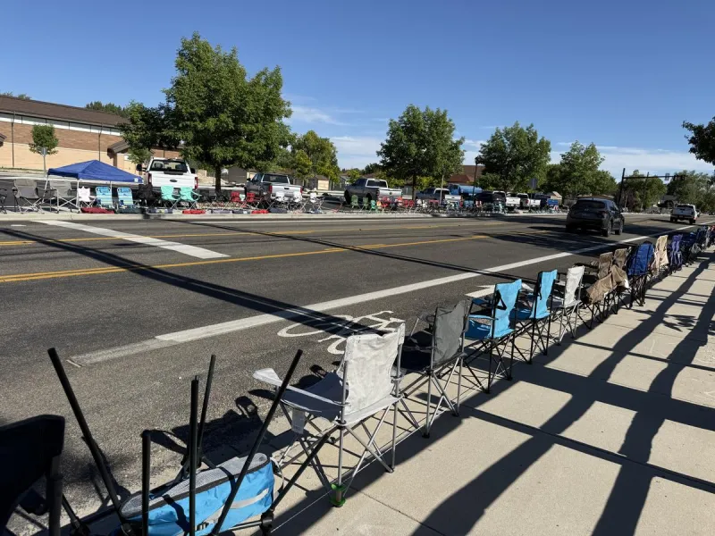 Lawn Chairs Are Already Lining Up in Star, Idaho