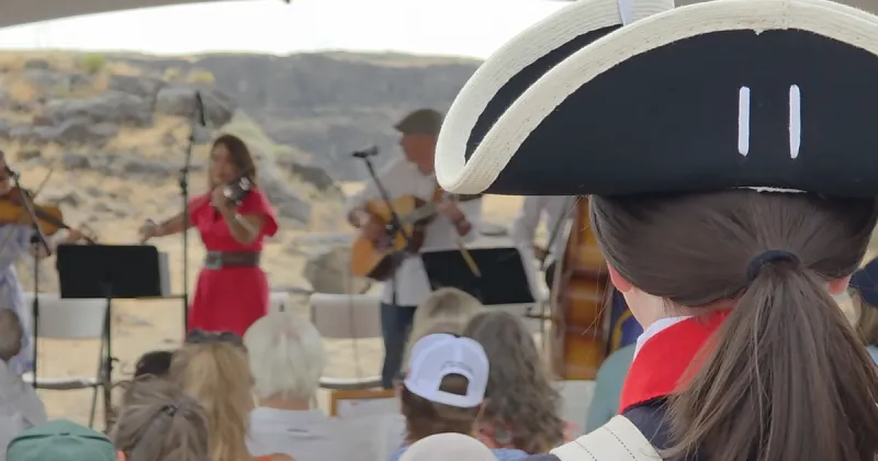 Declaration of Independence read aloud at Shoshone Falls on its 250th anniversary