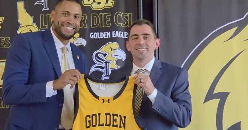 Brendan Wheeler introduced as CSI women's basketball coach, eyes national championship for Golden Eagles